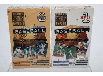1994 Topps Stadium Club Baseball Factory Sealed Wax Packs - (1) Series 1  &  (1) Series2