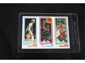 1980 Topps Basketball - Larry Bird, Bill Cartwright, John Drew - NM-Mint