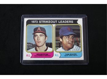 1974 Topps Baseball - Nolan Ryan, Tom Seaver #207 - NM-Mint