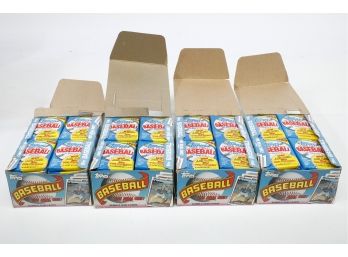 Lot Of 4 - 1989 Topps Baseball Card Wax Boxes - 4 Factory Wax Pack Boxes With 36 Packs In Each - Randy Johnson