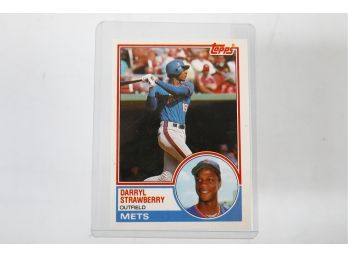 1983 Topps Traded - Darryl Strawberry Rookie Card - NM-Mint In Top Loader