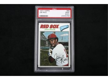 1977 Topps Baseball Jim Rice - PSA Graded Mint 9