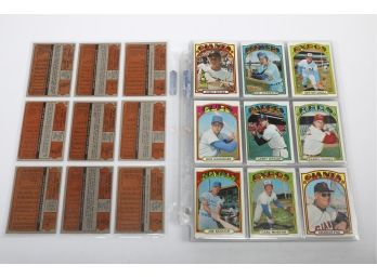 1972 Topps Baseball Cards 134 Total