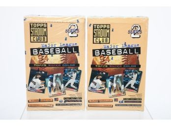 1994 Topps Stadium Club Baseball Factory Sealed Wax Packs   (2) Series2