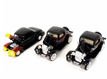 3 Die-Cast Car Models Including 2 1932 Ford Coupe And 1940 Ford