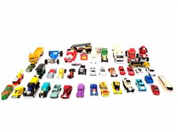 Large Lot Of Toy Cars 1970s To Modern Includes 1988 Mickey Mouse Toy And Hotwheels