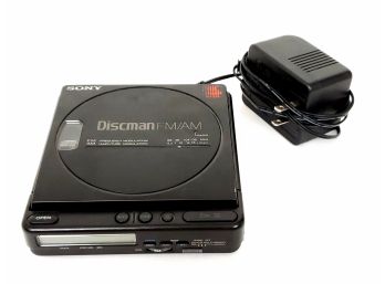 Sony Discman With AM/FM Radio Model D-t4 With Charger