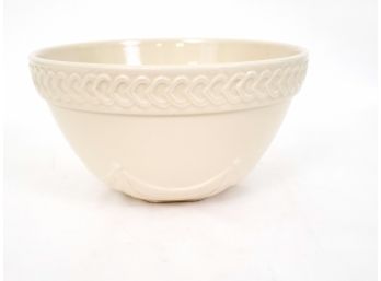 LONGABERGER Collectors Club Collectors Edition AMERICAN CRAFT ORIGINAL Ivory 10' BOWL Made In USA