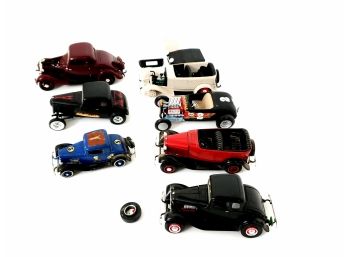 Lot Of 7 Vintage Plastic Model Car Kit Cars