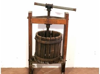 Vintage Wine Press Built By American Toy And Novelty Works