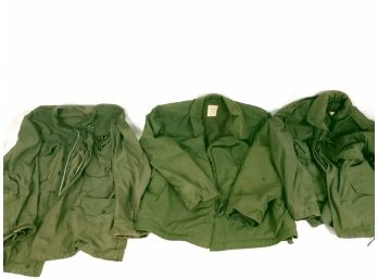 Collection Of 3 Vintage Military US Army Jackets