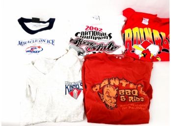 L0t Of 5 T-shirts Including Official Baseball And Hockey Brand New