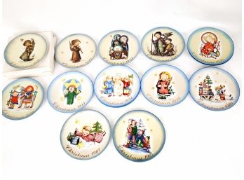 Vintage 1970s-1980s Berta Hummel Collectors Series Christmas Plates Limited Edition