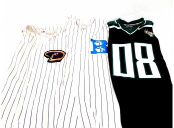 Lot Of 2 Baseball Jerseys One Brand New With Tags And Football Jersey Steve&Barry's Beavers New With Tags