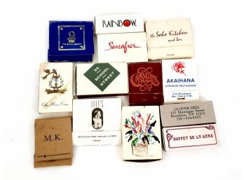 Lot Of Vintage Matchbooks From New York Including Ritz Carlton