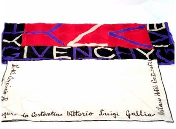 Givenchy And Hotel Silk Scarves