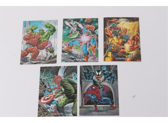 Group Of 1992 Skybox Marvel Masterpiece Insert Foil Cards  Rare