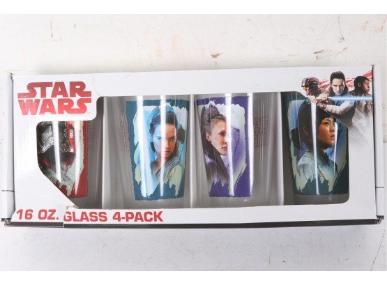 Set Of 16oz Star Wars Glasses 4 Pack