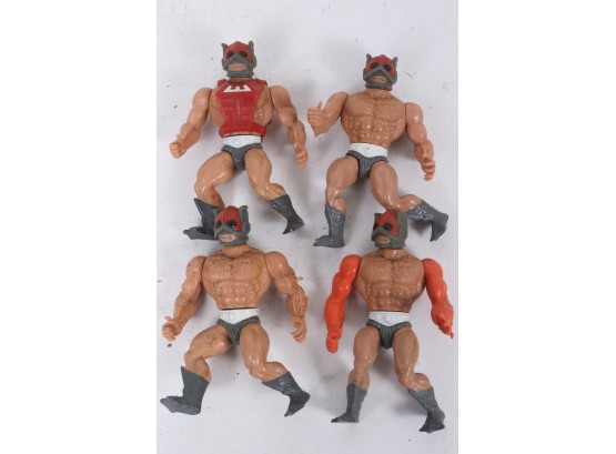 Group Of 4 Vintage 1982 Zodac He Man Action Figures Soft Head