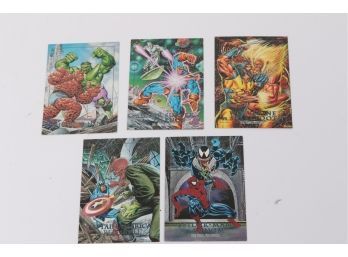 Group Of 1992 Skybox Marvel Masterpiece Insert Foil Cards  Rare