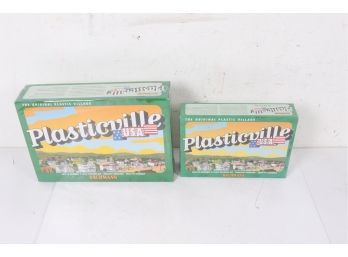 Vintage Bachmann Plasticville O Scale Buildings Police Station & Roadside Stand New