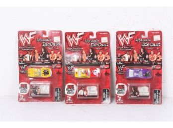 Group Of Toy Island WWF Wrestling 1/64 Die Cast Cars *Mankind, New Age Outlaws, Undertaker* 1999