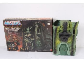 Very Rare He Man Masters Of The Universe Castle Grayskull With Original Box