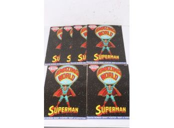 6 Copies Of Amazing World Of Superman #1 With Detached Map DC Treasury Giant Comic