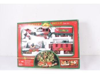 New Bright Winter Belle The Holiday Express Train Tracks Original Box