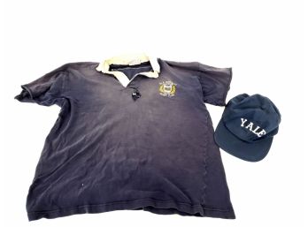 Vintage Yale Rugby Shirt And Hat