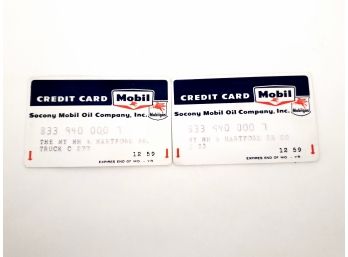 2 1059 Mobil Oil Company Credit Cards