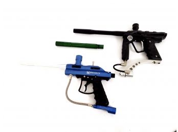 2 Paintball Guns Including VL Triton II .68 Caliber And Deadon Paintball Gun And Paintball Gun Attachement