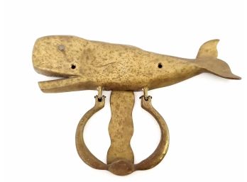 Brass Whale Door Knocker