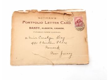 1907 Canadian Railway Banff Canada Lettercard