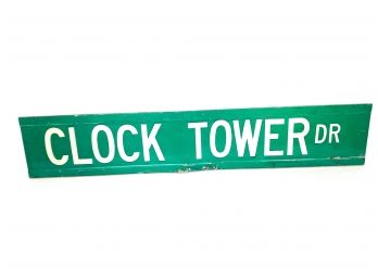 Large Clock Tower Dr Street Sign