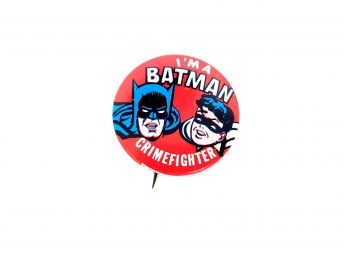 1966 Batman 'I'm A Batman Crimefighter Pin