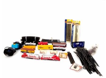 Mixed HO Train Lot, Tyco Locomtive, Atlas Track, Transformers And More