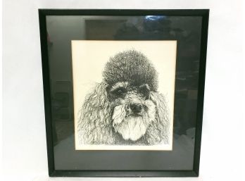 Poodle Print Numbered 26/250 And Signed Oliver