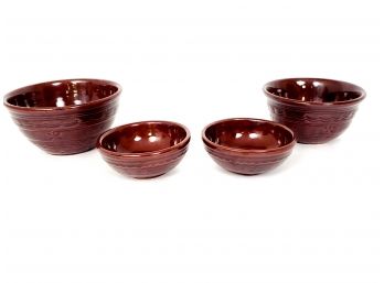 4 Bowl Marcrest Stoneware Ovenproof Daisy Dot Set