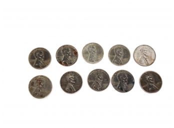 10 1943 D Steel Pennies