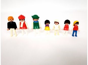 Lot Of 7 1974 And 1981 Geobra Playmobil Figures