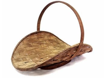 Antique Woven Gathering Basket