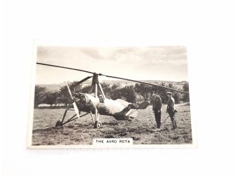 The Avro Rota 'flying ' Senior Service Cigarette Card No.18