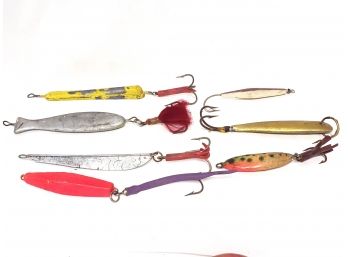 Collectin Of Vintage Cod Fishing Jig Lures