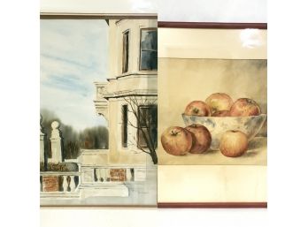 2 Framed Watercolor Paintings