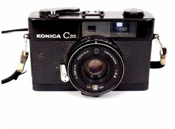 Konica C35 Camera With Hexanon 1:2.8 F38mm Lens