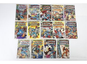 Lot Of 14 - Marvel Comics - Captain America - 1970's-1980's Lot Of Comics