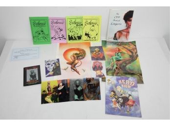 9 Piece Comic Related Autographs