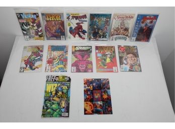 11 Marvel Comics, Promotional Card & Marvel Magazine - Lot #2