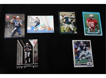 Tom Brady, Joe Montana, Tony Romo Rookie, & Troy Aikman ~ Foot Ball Card Lot